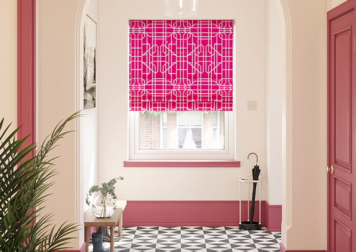 Bamboo Brights, Cerise - Roman Blind - Image 3